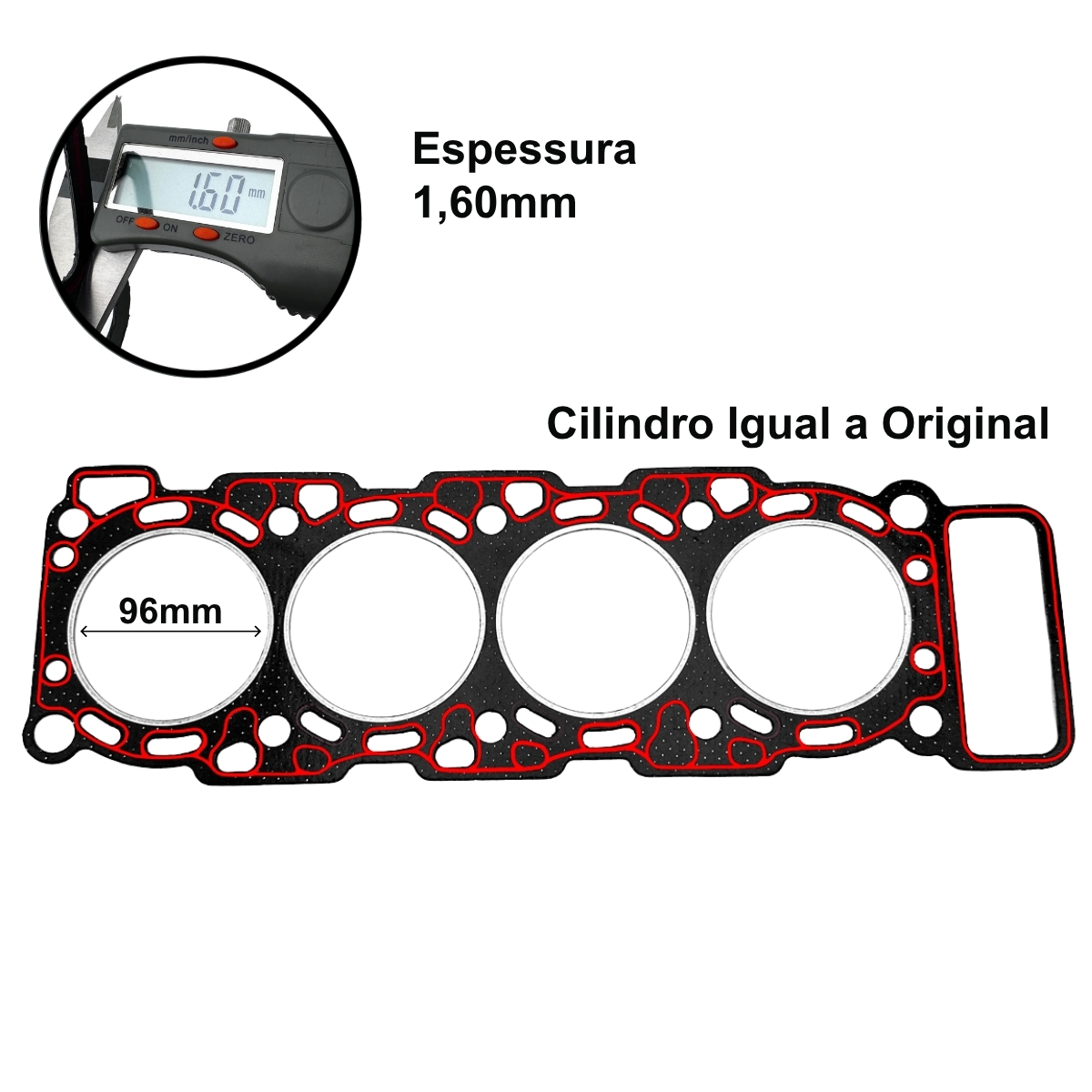 Junta Cabeçote Nissan Frontier Xterra 2.8 Mwm Sprint - Imagem 4