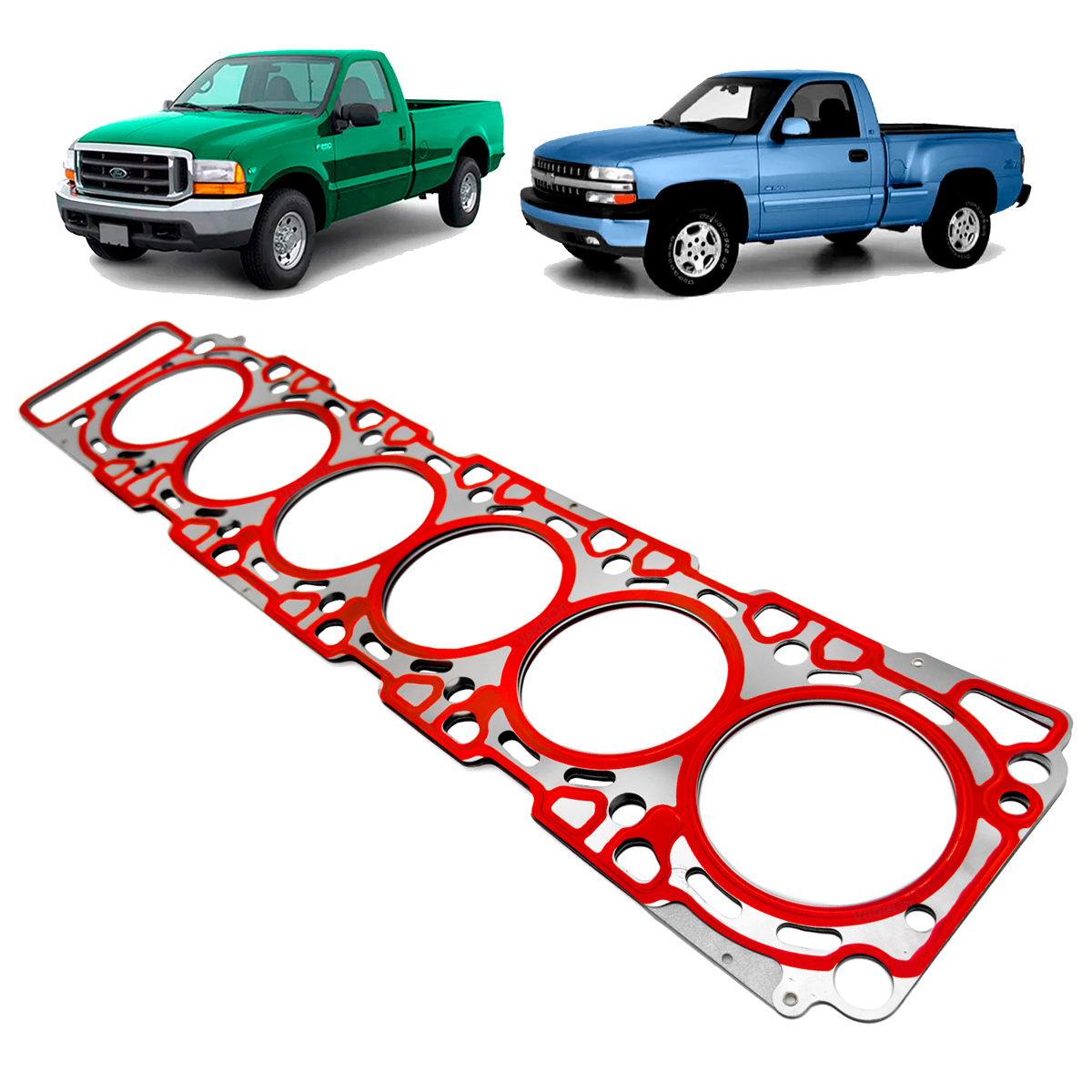 Junta Cabeçote Inox Sob Medida Silverado F250 Mwm 6 Cil