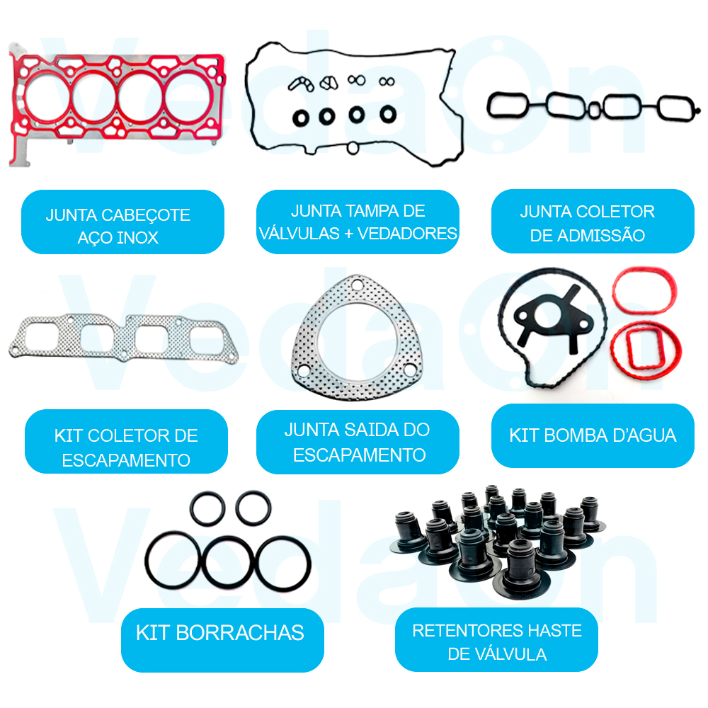 Junta Superior Retentor S10 2.5 16v Flex Ecotec 2015/.. - Imagem 2
