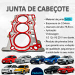 Junta de Cabeçote VW Up! 1.0 TSI Polo Golf Virtus Fox Blue Motion 12V INOX - Imagem 5