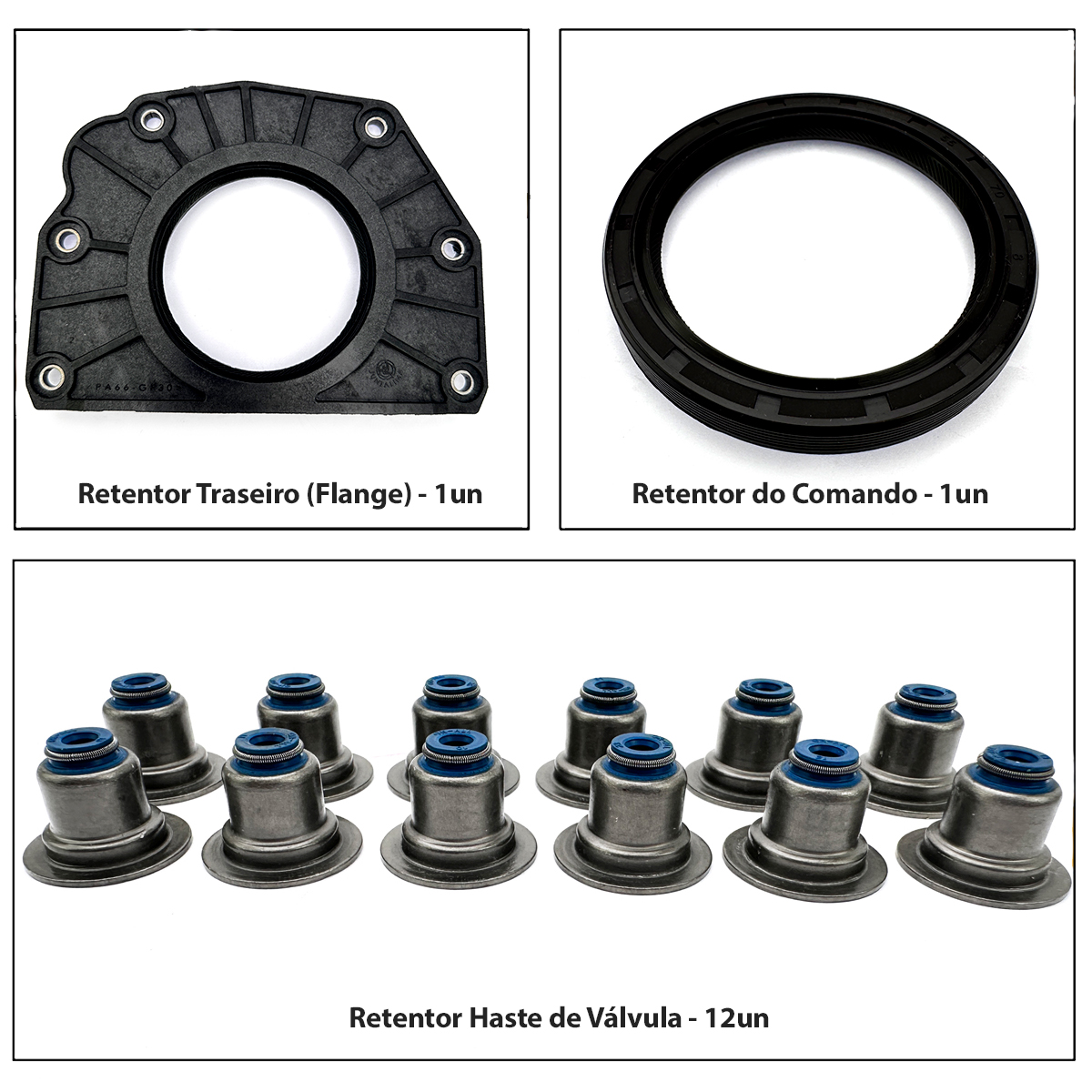 Jogo Junta Completo Retentor para Ford Ka 1.0 12v Flex 3CC - Imagem 7