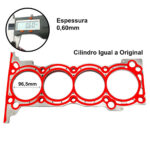 Junta de cabeçote em aço Toyota Hilux SW4 2.7 16V 2TR-FE - Imagem 2