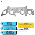 Junta coletor de escapamento Toyota Hilux SW4 2.7 16V 2TR-FE - Imagem 3