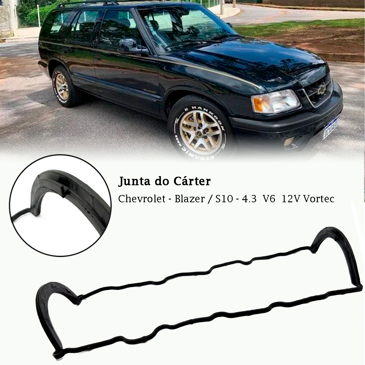 Junta De Carter Gm Blazer S10 4.3 V6 12v Vortec - Imagem 6