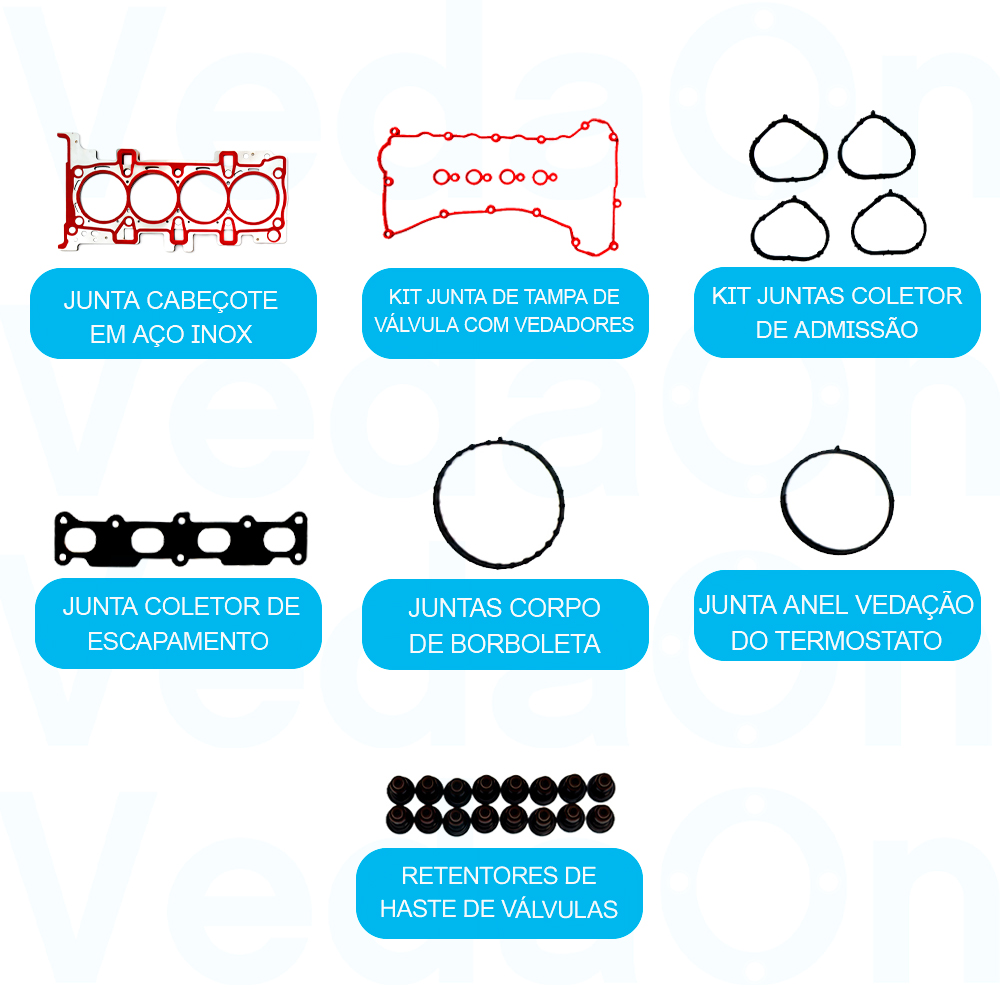 Junta Superior Retentor para Jeep Compass 2.0 16v TigerShark - Imagem 2