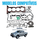 Jogo de junta completo com retentor Toyota Hilux Sw4 2.7 16V 2TR-FE - Imagem 4