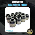 Kit Retentores Hastes Válvulas Hyundai / Kia Picanto Atos Hb20 1.0/1.1 12v - 12 Peças - Imagem 6