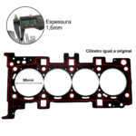 Junta Superior para Jeep Compass 2.0 16v TigerShark - Fibra - Imagem 2