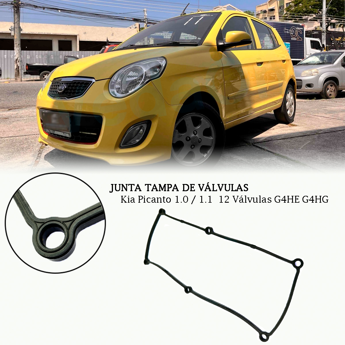 Junta de Tampa de Válvula Kia Picanto 1.0 12V 4 Cil (TV Alumínio) - Imagem 3