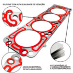 Junta Cabeçote Aço Gm Astra Vectra Zafira S10 2.4 16v MPFI - Imagem 4