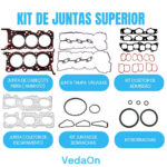Kit Junta Superior Hyundai Azera 3.0 V6 2012/2017( tv plástico) - Imagem 2