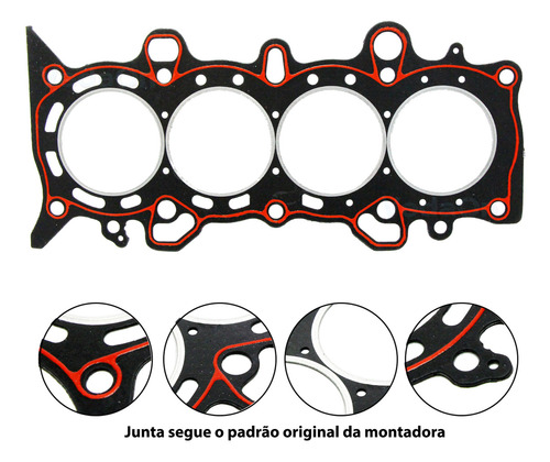 Junta De Cabecote Honda Civic 1.7 16v 2002/ 2007 - Imagem 3