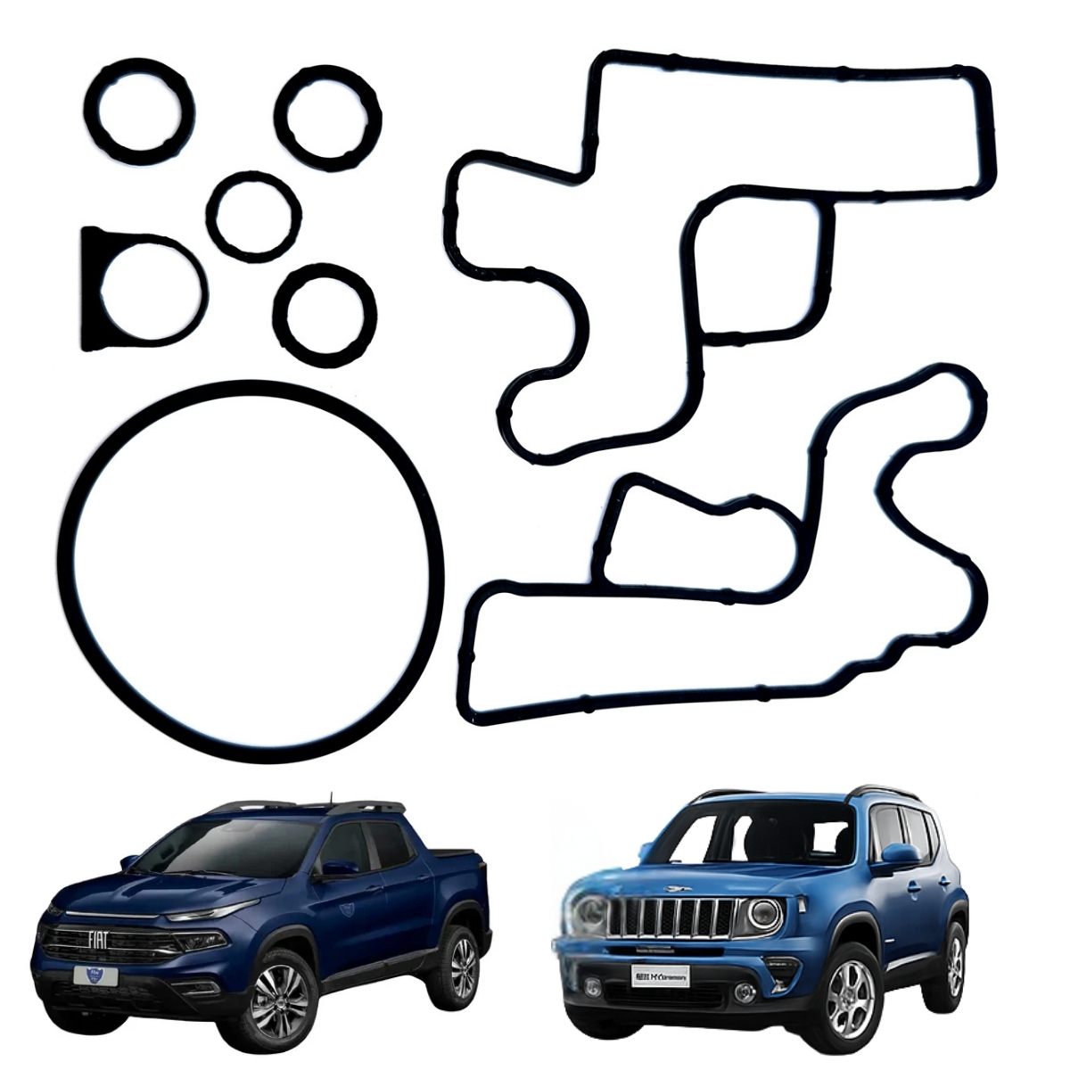 Kit Juntas Filtro de Óleo Fiat Toro Renegade Compass 2.0 16V Diesel MT6 AT9 Multijet