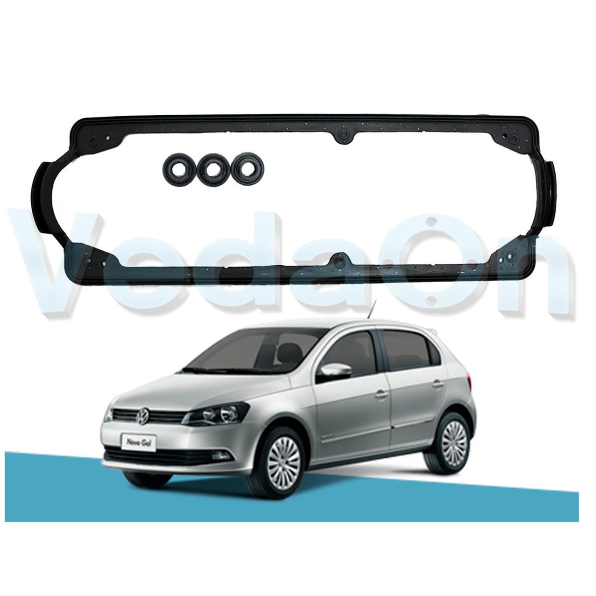 Junta Tampa Válvula Volkswagen Gol At 1.0 8v 1000 Flex 95/. - Imagem 5