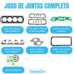 Jogo Junta Completo Gm Chevette 1.4 1.6 8v Gasolina Alcóol - Imagem 2