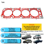 Junta De Cabeçote Vectra/ Omega/ Monza/ S10 Motor 2.0/2.2 - 8V Ohc Flexpower Mls - Imagem 3