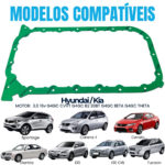 Junta De Cárter Hyundai Tucson I30 Elantra 2.0 16v G4gc - Imagem 2