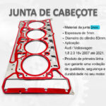 JUNTA DE CABEÇOTE EM INOX Audi A4 A3 TT 16V 2.0 1.8 12/... - Imagem 5