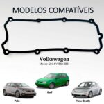 Junta De Tampa Válvula Golf Polo 2.0 8v Bloco Bbx Beh Ber - Imagem 2