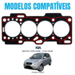 Junta De Cabecote Kia Picanto 1.0 12v G4he G4hg 4 Cil - Imagem 4