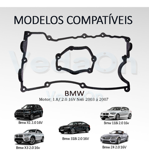 Jogo Junta Completo Bmw 120i E 320i 2.0 16v Até 2006 - Imagem 4