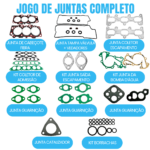 Jogo Junta Completo Hyundai Santa Fé 2.7 V6 24V 05/.. G6EA - Imagem 2