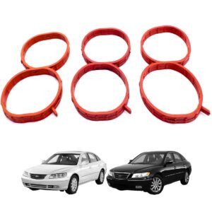 Junta Coletor Admissão Hyundai Kia 3.3 3.0 3.5 3.8 V6 24v Redondo 3 peças