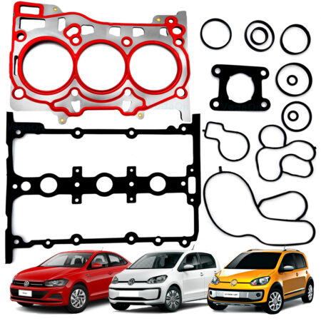 Jogo Junta Cabeçote VW Up! 1.0 TSI Polo Golf Virtus Fox Blue Motion 12V inox