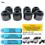 Kit de Retentores de Haste de Válvulas Asia/Hyundai/Mitsubishi - 8 Peças - Imagem 4