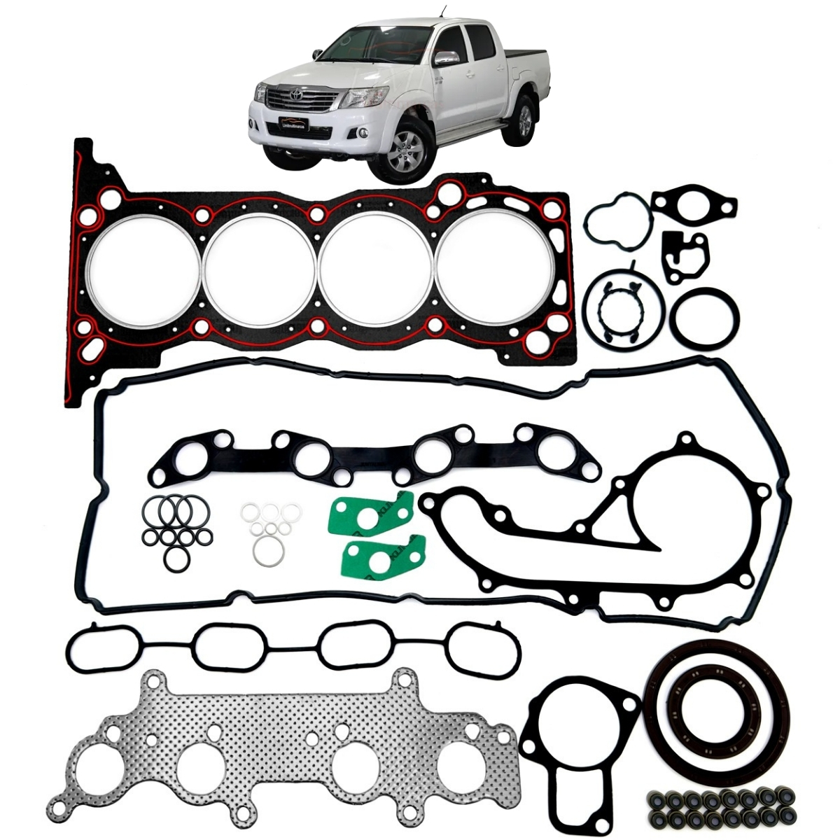 Jogo de junta completo com retentor Toyota Hilux Sw4 2.7 16V 2TR-FE