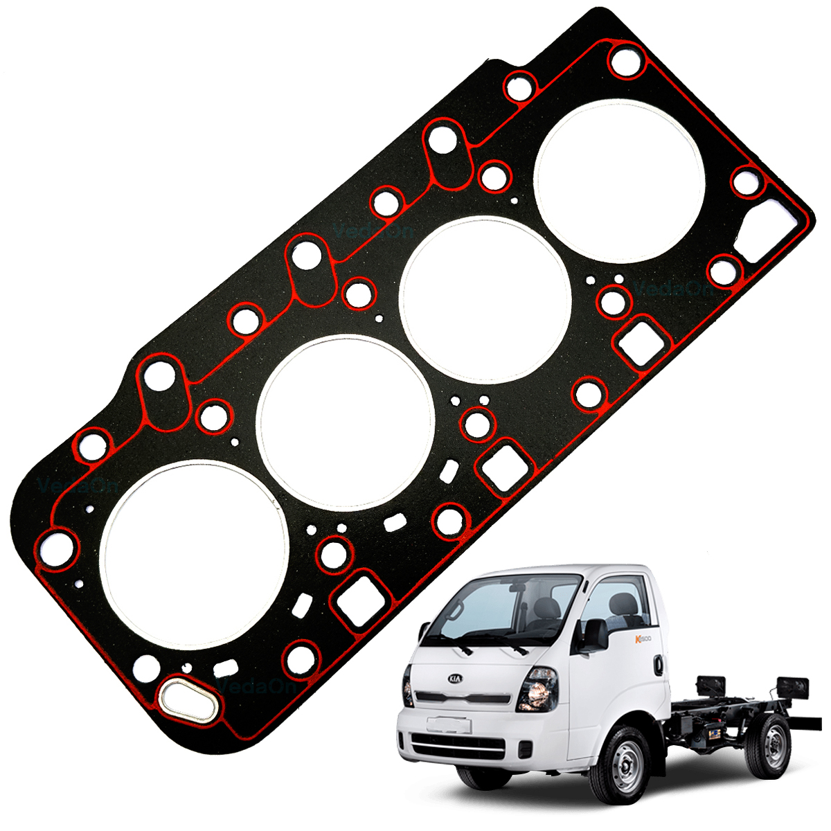 Junta Cabeçote Sob Medida Hyundai HR 2.5 16V Diesel - Imagem 3