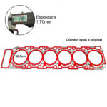 Junta Cabeçote Inox Sob Medida Silverado F250 Mwm 6 Cil - Imagem 2