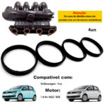 Junta Coletor Admissão Volkswagen Golf 1.6 8v Bah 2002/... - Imagem 2