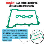 Kit Junta Tampa Válvulas Kwid 1.0 12v 3 Cilindros - NA - Imagem 2