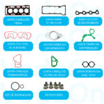 Kit de Juntas PAK com Retentores Ford Fiesta/Ka 1.0 8V Zetec Rocam - Imagem 2