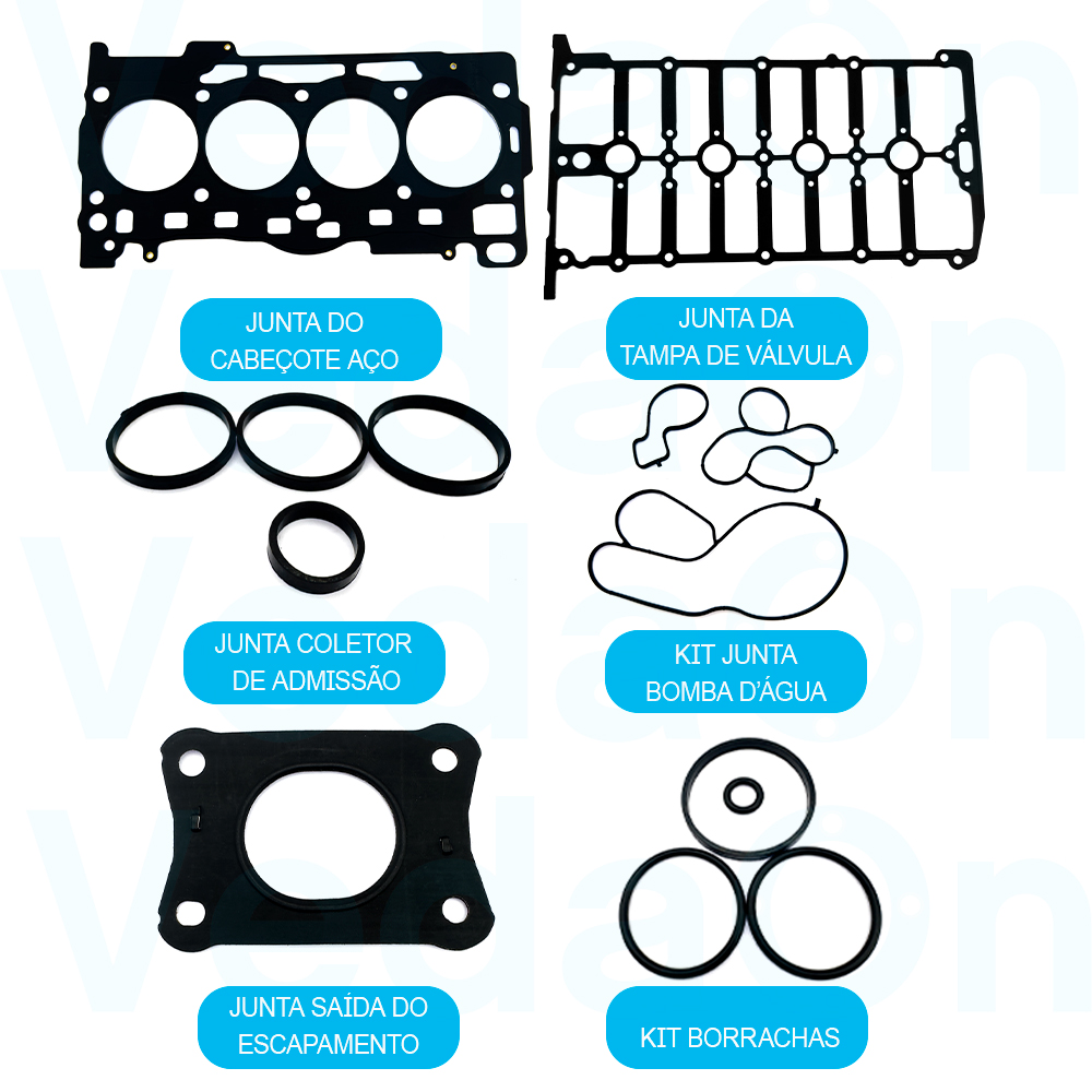 Kit De Juntas Vw Golf/Jetta/ Audi A1/A3 Tsi 1.4 16V - Mls - Imagem 2