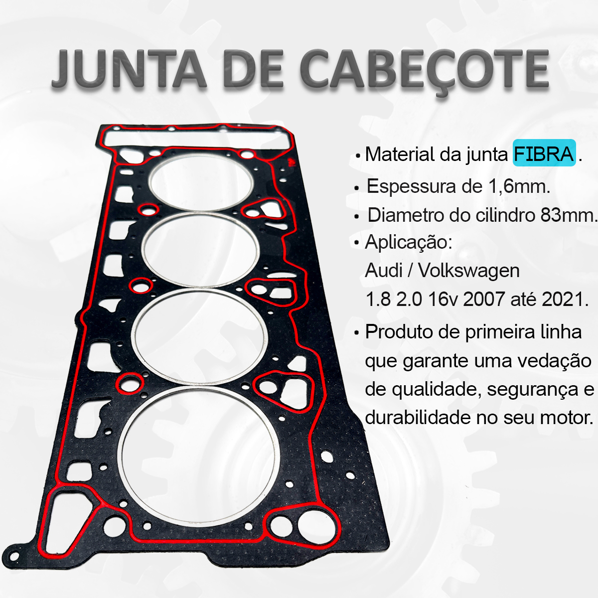 JUNTA DE CABEÇOTE Audi A4 A3 TT 16V 2.0 1.8 12/... - Imagem 5