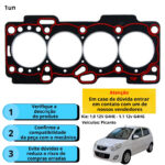 Junta De Cabecote Kia Picanto 1.0 12v G4he G4hg 4 Cil - Imagem 3