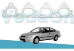 Junta Coletor de Escapamento Honda Civic/CRX 1.6 16V D16Z6/7/9 / B16A VTEC