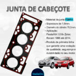 Junta de Cabeçote Fibra Fiesta Ka 1.0 8V Zetec Rocam - Imagem 5