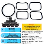 Kit Junta Coletor Admissão Range Rover Evoque 2.0 16v Gas - Imagem 3