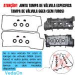 Junta Tampa de Válvula Hyundai Santa Fé 2.7 V6 24V 05/.. G6EA - Imagem 2