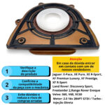 Retentor Flange Traseiro AH 16V Ford 2.0/2.3 Duratec/CJBA/CBJA/2.5 Ecosport/Fiesta/Focus/Fusion/Ranger eixo 88mm - Imagem 3