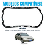 Junta De Cárter Honda Civic 1.7 16v 2002/ 2007 - Imagem 3