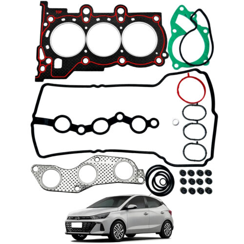 Kit Junta Superior Retentor Hyundai Hb20 1.0 12v 3 Cilindros