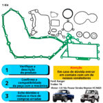 Kit de Juntas da Tampa da Distribuição Ford Ranger 3.0 16V Power Stroke 2005/... - Imagem 2