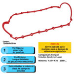 Junta De Cárter Renault Sandero Logan 1.6 8v K7m 2009/... - Imagem 3