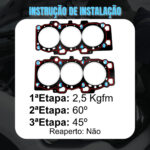 Junta Cabeçote Hyundai Tucson Santa Fé Vera Cruz 2.7 24V V6 G6BA - Imagem 5