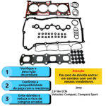 KIT PAK com Retentores Jeep Compas (07/...) Compass Sport (09/09) 2.0 16V - Imagem 3