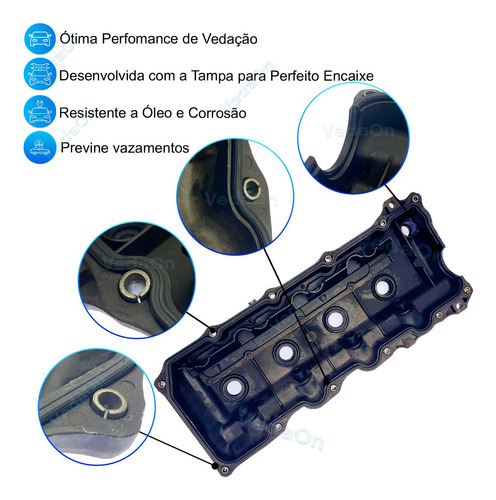 Junta Superi S/cabeçote C/retentor Hilux 2.5 3.0 16v 2kd 1kd - Imagem 2